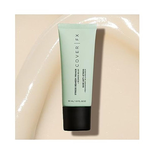 Cover Fx Stress Remedy Primer - 1 Fl Oz - Cooling Primer - Neutralizes Redness - Safe For All Skin Types