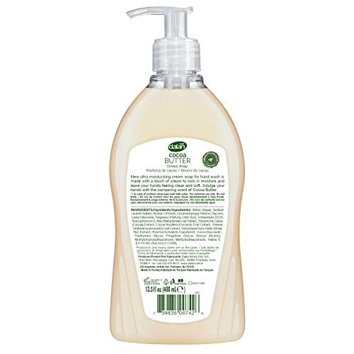 Dalan Cocoa Butter Cream Ultra Moisturizing Liquid Hand Soap For Dry And Fresh Hands Feeling Clean And Soft ((13.5 Fl Oz / 400 Ml (Pack Of 1))