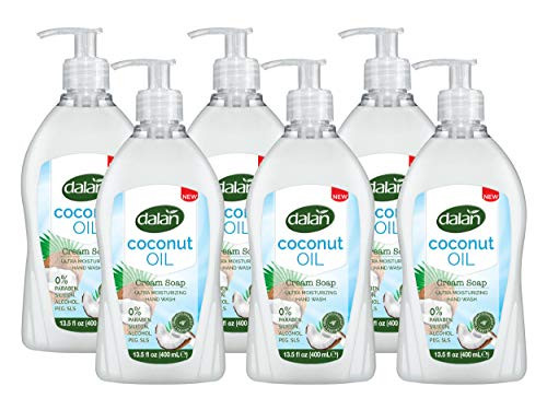 Dalan Coconut Oil Cream Ultra Moisturizing Liquid Hand Soap For Normal And Dry Hands Fresh Clean And Soft Feeling (13.5 Fl Oz / 400 Ml (Pack Of 3))