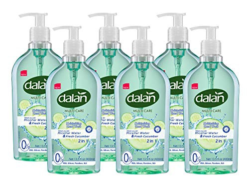 Dalan Fresh Cucumber Multicare Ultra Moisturizing Liquid Hand Soap For Normal And Dry Hands Fresh Clean And Soft Feeling (13.5 Fl Oz / 400 Ml (Pack Of 3))