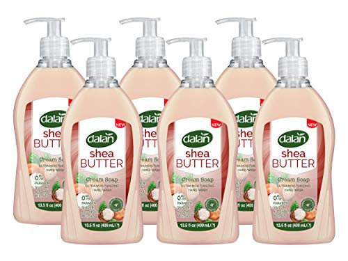 Dalan Shea Butter Cream Ultra Moisturizing Liquid Hand Soap For Normal And Dry Hands Fresh Clean And Soft Feeling (13.5 Fl Oz / 400 Ml (Pack Of 12))