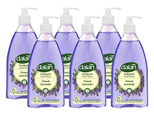 Dalan Therapy French Lavender Ultra Moisturizing Liquid Hand Soap For Normal And Dry Hands Fresh Clean And Soft Feeling (13.5 Fl Oz / 400 Ml (Pack Of 4))