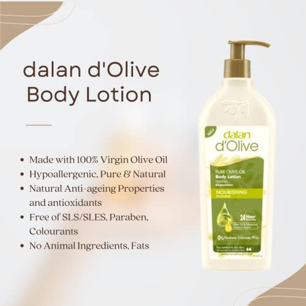 Dalan D'Olive Pure Olive Oil Body Lotion 400Ml / 13.53Fl Oz