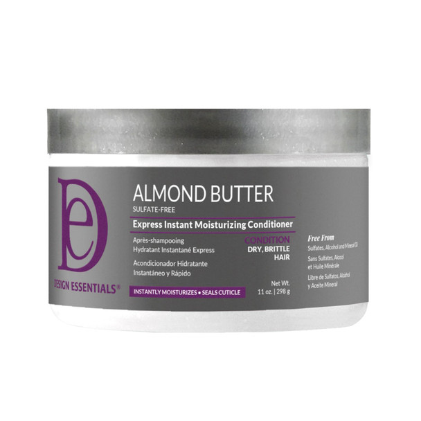 Design Essentials Almond Butter Express Instant Moisturizing Conditioner For Hydrating And Moisturizing Dry Brittle Hair 11 Oz (Pack Of 1)