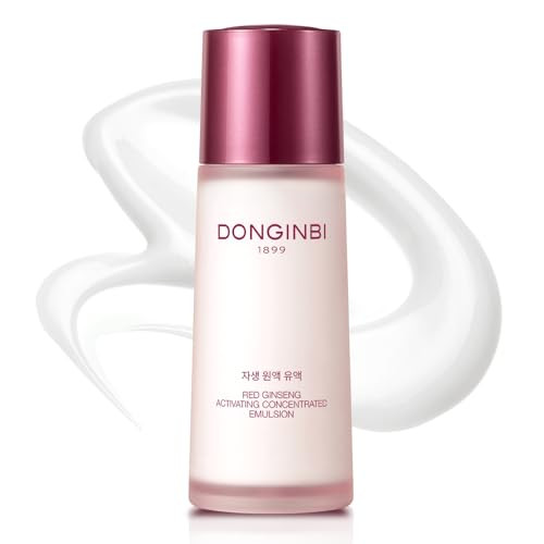 Donginbi Red Ginseng Activating Concentrated Emulsion - Vegan Firming & Skin Barrier Repair Moisturizer For Face Korean Ginseng Skin Care S For Women 2.36 Floz