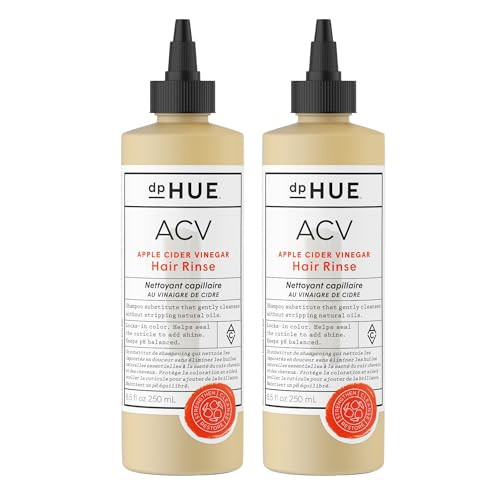 Dphue Apple Cider Vinegar Hair Rinse - 8.5 Oz Pack Of 2 - Shampoo Alternative Scalp Cleanser & Post Workout Rinse - Removes Buildup & Sweat - Protects Natural Hair Oils