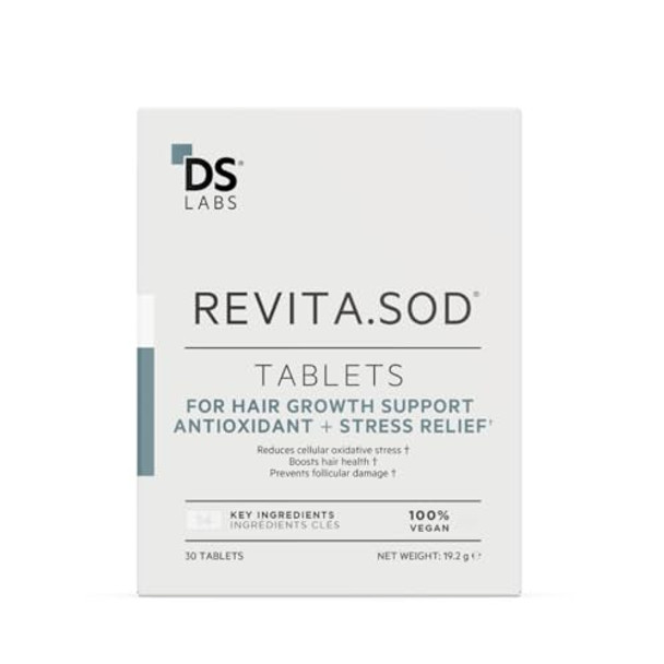Ds Labs Revita.Sod Hair Support Tablets - Daily Hair Wellness Supplement With Superoxide Dismutase Zinc & Ashwagandha For Men & Women 30 Tablets