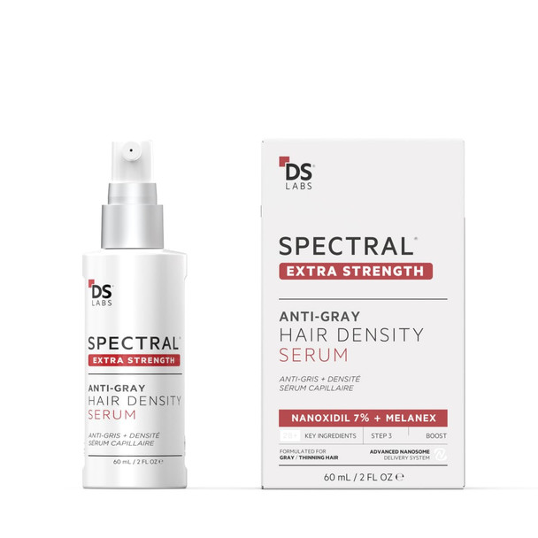 Ds Labs Spectral Extra Strength Hair Density Serum (Formerly Spectral.Dnc-S) 60Ml - Lightweight Leave-In For Fuller Thicker Looking Hair Melanex Technology Preserves Pigment For Men & Women