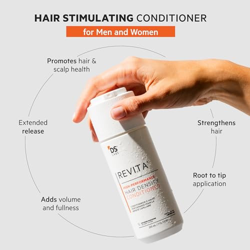 Ds Labs Revita Kit 205Ml & Scalp Massager – High-Performance Hair Density Shampoo & Conditioner Volumizing & Thickening Fuller Healthier-Looking Hair Sulfate & Silicone For Men & Women
