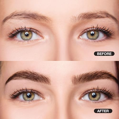 Ebin York Dual Eye Brow Pencil Natural Black - 2-In-1 Eye Brow Pencil And Eyebrow Gel Masacara Natural Looking Brows Stay On All Day Perfect For Feathering In Hair Like Stroke Flawless Brows Cruelty