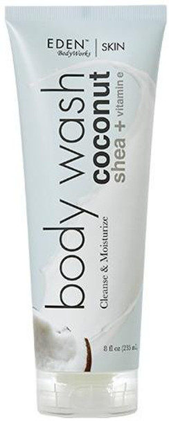 Eden Bodyworks Coconut Shea Body Wash 8 Oz Gently Cleanse Heal & Moisturize Skin - Fresh Scent