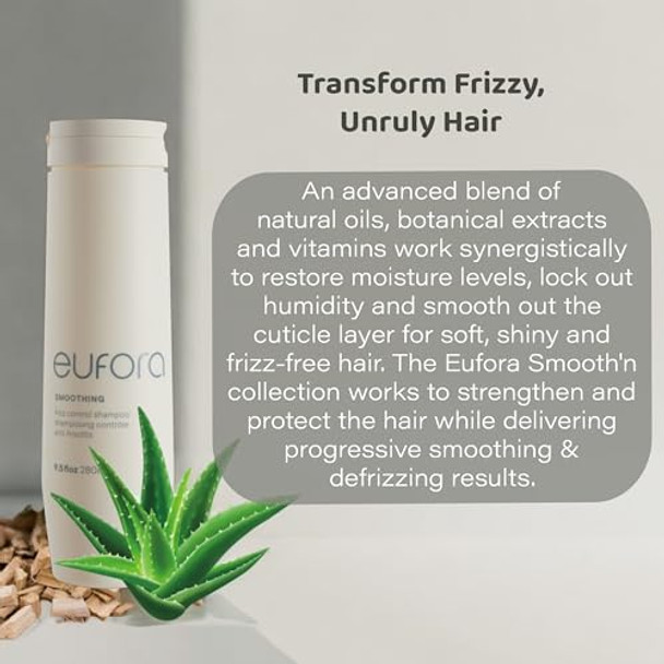 Eufora Smoothing Frizz Control Shampoo 9.5 Fl.Oz