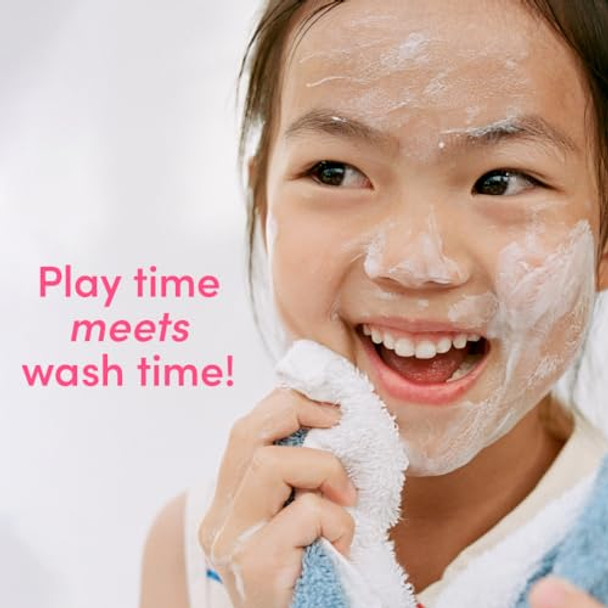 Evereden Kids Cloud Face Wash: Tropical Sorbet 3.4 Fl Oz & Kids Face Cream: Cool Peach 1.7 Oz. Creamy & Fun Skin Care For Kids Easy-To-Use Kids Face Wash & Cream Non-Toxic Kids Skin Care