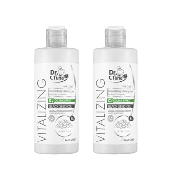 Farmasi Black Seed Shampoo Set Of 2 – Nourishing Hair Cleanser With Black Seed Oil – Strengthens Strands Enhances Shine Refreshes Scalp – Daily Care For All Hair Types 225 Ml / 7.6 Fl Oz