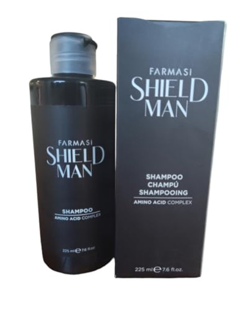 Farmasi Shield Man Shampoo Powerful And Gentle Hair Care Solution For Men 7.6 Fl.Oz. / 225 Ml