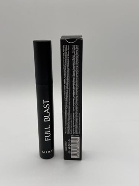 Farmasi Mascara Full Blast Volume 10Ml/0.34Floz - Extreme Volume Mascara Lengthening Mascara Intense Black Mascara Smudge-Proof Mascara Long-Lasting Formula Daily Wear Mascara Bold Lashes
