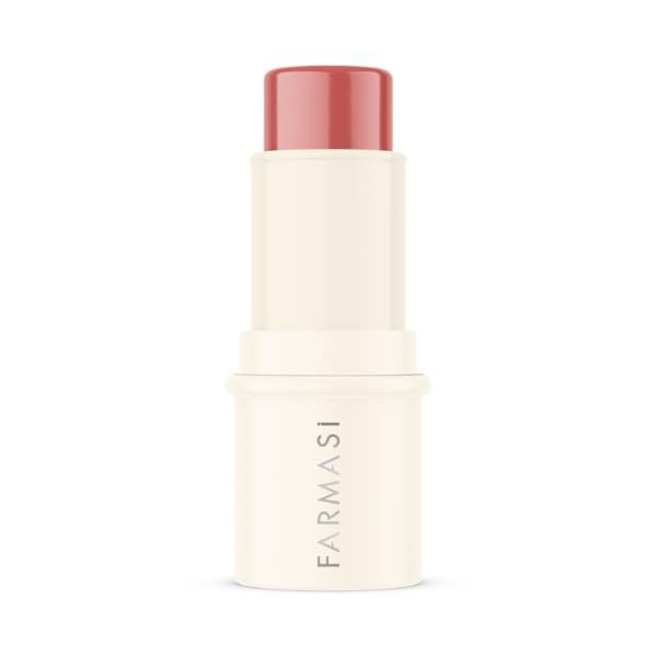 Farmasi Blush Stick Vibrant & Bold – Vitamin E-Enriched Dermatologically Tested Matte Finish For Lips & Cheeks 0.14 Oz / 4 G Play