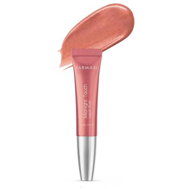 Farmasi Midnight Touch Blush Flushed Cheeks Liquid Blush Pinky Cloud For A Radiant Glow Weightless Watercolor Sheer Finish (Pink Blush)