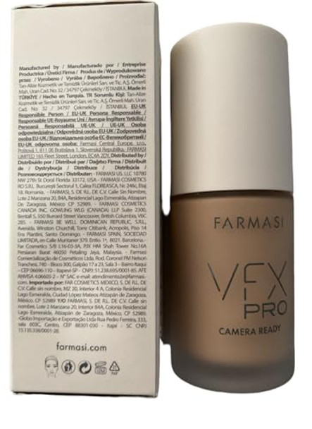 Farmasi Farmasi Vfx Pro Camera Ready Foundation Flawless Finish Professional Coverage Long-Lasting Make Up Suitable For All Skin Types Women (05 - Cashmere)