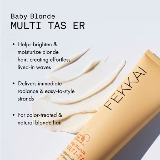 Fekkai Baby Blonde Multi-Tasker Brightening Air-Dry Creme - 5 Oz - Brightens & Moisturizes Hair - Salon Grade Ewg Compliant Vegan & Cruelty