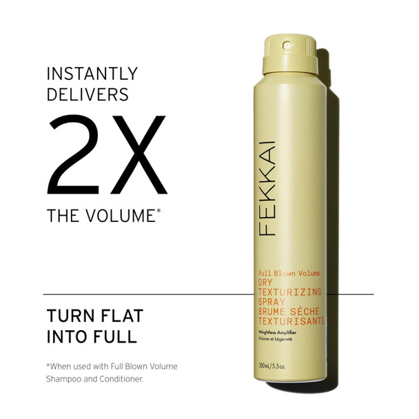 Fekkai Full Blown Volume Texturizer - 5.5 Oz Pack Of 2 - Dry Texturizing Spray - Delivers 2X The Volume For Up To 8 Hours - Of Sulfates Parabens Phthalates - Vegan Cruelty-
