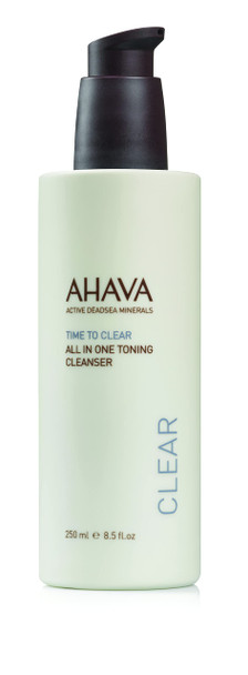 Ahava All in One Toning Cleanser 250ml Facial Skin Cleanser for Daily Use [Dead Sea]