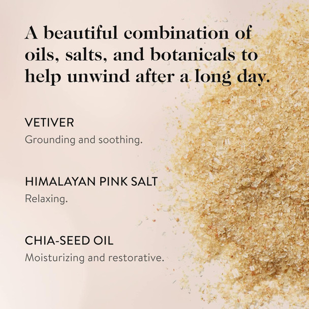 Goop Beauty “The Martini” Detox Bath Soak Bath Salts For Stress Relief Epsom Salt Chia-Seed Oil Sandalwood & Frankincense Infused With Pink Himalayan Salt No Artificial Fragrances 24 Oz