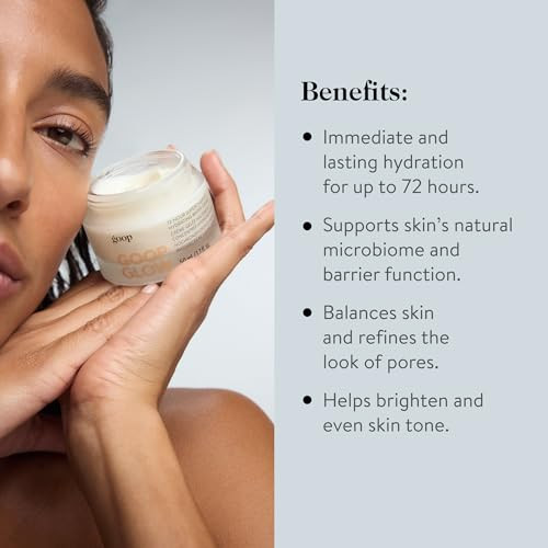 Goop Beauty Microderm Exfoliator & Water Cream 1.7 Fl Oz Physical & Chemical Exfoliant To Smooth Face 1.7 Fl Oz Matte Moisturizer For All Skin Types