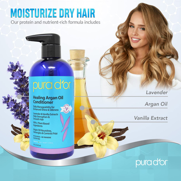 Pura d'or: Premium Organic Conditioner (16 fl. oz.)