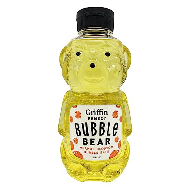 Griffin Remedy Bubble Bath Bear - All-Natural Orange Blossom Essential Oils Aromatherapy And Organic Msm Paraben 21 Fl Oz