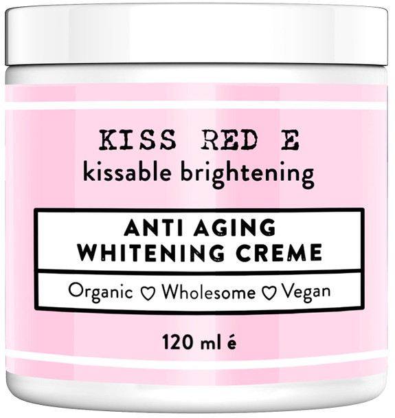 KissRedE Whitening Cream for Face Body with Hyaluronic Acid (4 oz)