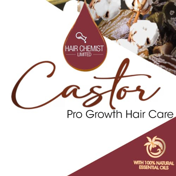 Hair Chemist Pro-Growth Natural Castor Hair Oil Large 12 Oz. - Strengthening & Growth Stimulator For Hair Growth