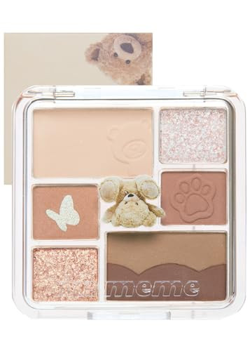 I'M Meme Wonder Soft Layer Palette 01 My Teddy 0.23 Oz + Afternoon Tea Contour Roasting Coffee 0.4 Oz Bundle