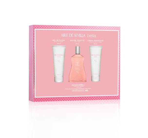 Instituto Español Aire De Sevilla Bella Set For Womentravel Size Eau De Toilette Body Gel & Body Lotion (100 Ml / 3.4 Oz Each)
