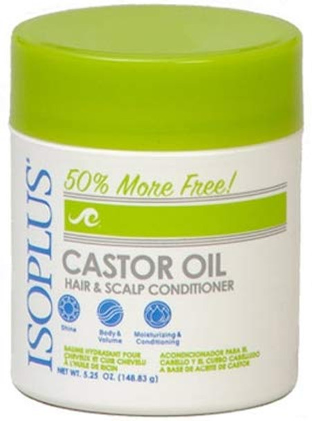 Isoplus Castor Oil Hair And Scalp Conditioner 5.25 Oz (Pack Of 3)