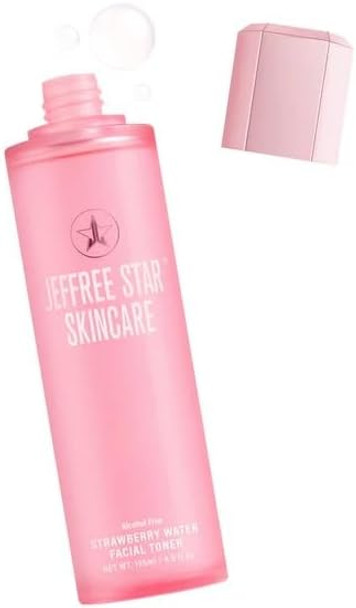Jef Star Cosmetics Strawberry Water Facial Toner 4.5 Fl Oz Hydrating Vegan