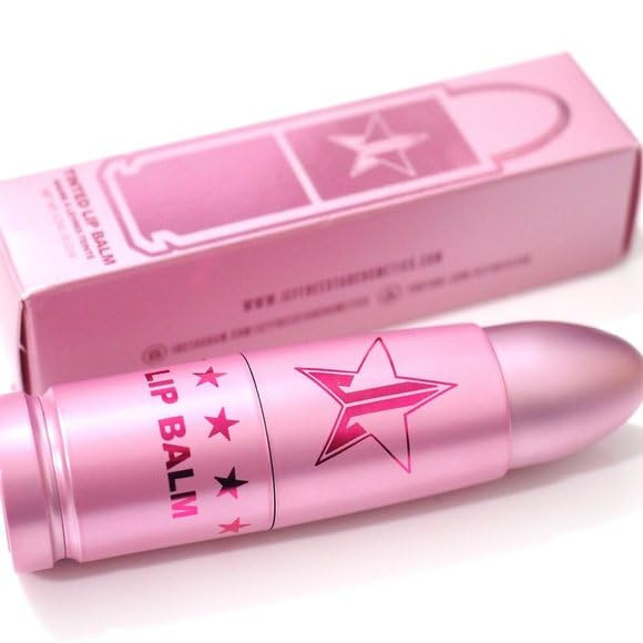 Jef Star Cosmetics Tinted Lip Hydrating Melting Lip Balm – Cowboy Kiss Shade – Nourishing Buildable Color With Moisturizing Formula In Signature Pink Packaging