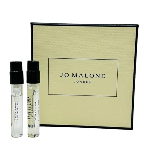 Jo Malone Cologne Intense Scent Pairing Duo Cypress & Grapevine + Oud & Bergamot Sample Vial 0.05Oz/ 1.5Ml Ea