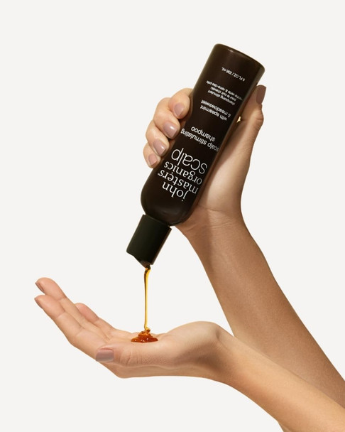 John Masters Organics Scalp Stimulating Shampoo 16 Oz Organic Spearmint & Meadowsweet 70% Organic Ingredients Clarifying Shampoo Improve Scalp Health Sulfate- 16 Fl Oz