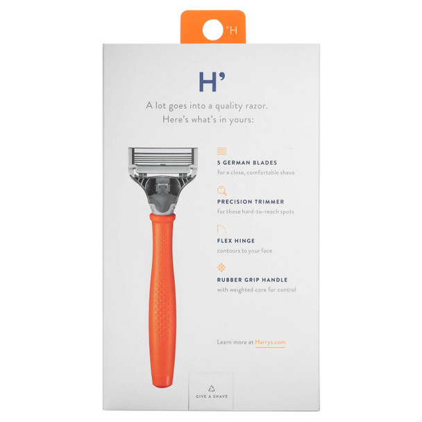 Harry's Razor 2X (5-blade Cartridges) - Bright Orange