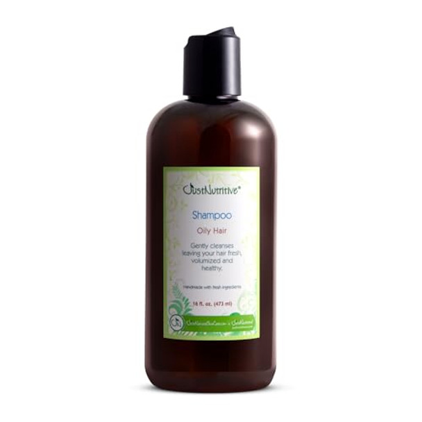Just Nutritive Oily Hair Shampoo Control Oily And Greasy Residue Greasy Hair Shampoo For Men And Woman Natural Deep Cleanser For All Hair Types 16 Fl Oz
