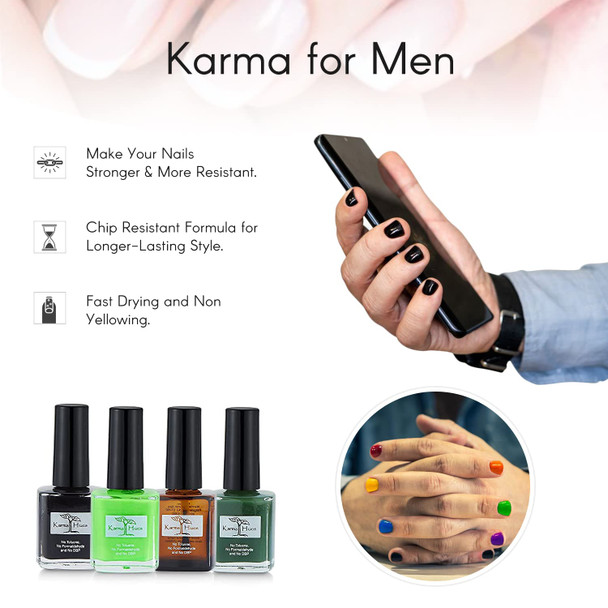 Karma Organic Deep Nutrition Nails Strengthener Non-Toxic Nail Treatment Vegan Cruelty- Design For Men'S (Deep Nutrition For Nails)