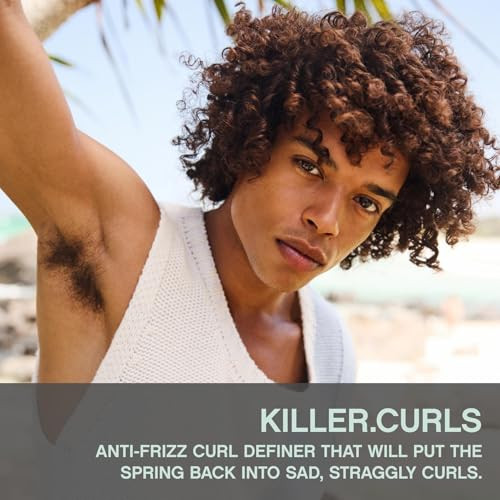Kevin.Murphy Killer.Curls - Leave-In Anti Frizz Cream For Curly & Coily Hair - Curl Activating - Flexible Hold - Frizz Ease Curling Cream - 200Ml / 6.7 Fl Oz