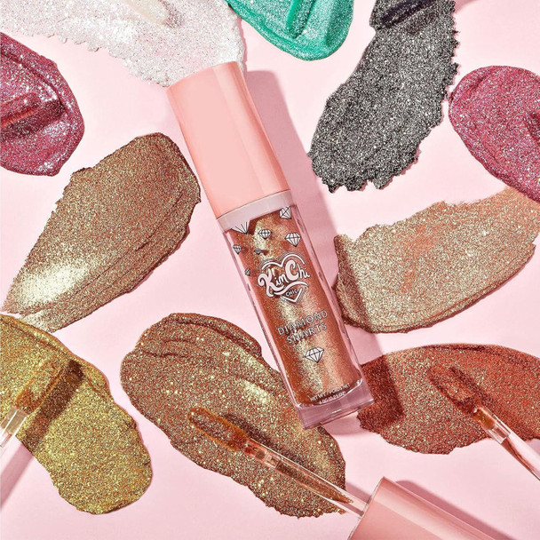 Kimchi Chic Beauty Diamond Sharts Liquid Glitter Eyeshadow Cream Eyeshadow And Body Glitter Makeup 0.21 Fl Oz - World Dominance