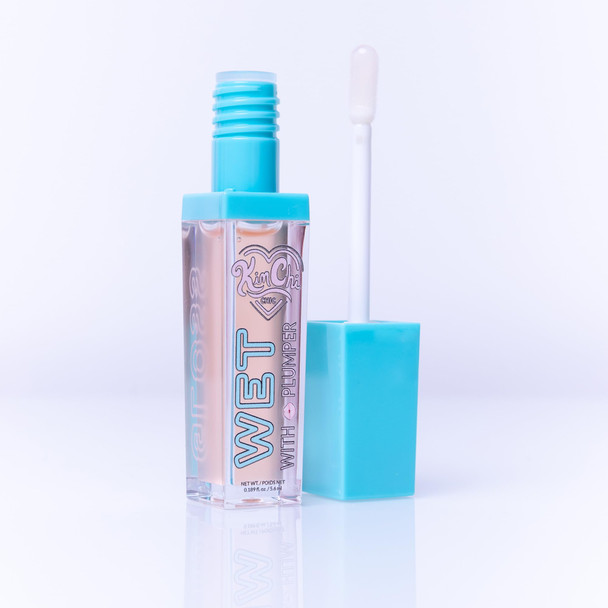 Kimchi Chic Beauty High Shine Wet Gloss Lip Plumping Lip Gloss High Shine Non-Sticky Super Lightweight And Vegan Lip Gloss Clear 01 Manhattan 5.6Ml