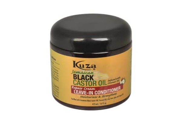 Kuza Jamaican Black Castor Oil Leave-In-Conditioner 16Oz. (Pack Of 2)