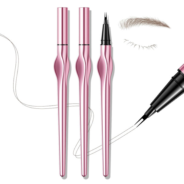 Kyda 2 Pack Microblading Eyebrow Pencil With Dual-Brush Tip Eyebrow Pencil With A 2-Fork Tip Applicator Creates Natural Looking Brows Effortlessly And Stays On All Day Brown