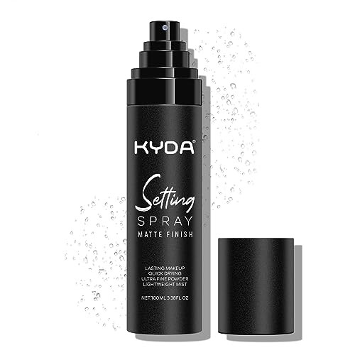 Kyda Makeup Setting Spray Ultra-Fine Lightweight Setting Mist Infused With Niacinamide Lasting Face Makeup Fixer Spray Oil Control Quick Drying Adds Camellia Flower Extract 3.38 Fl Oz