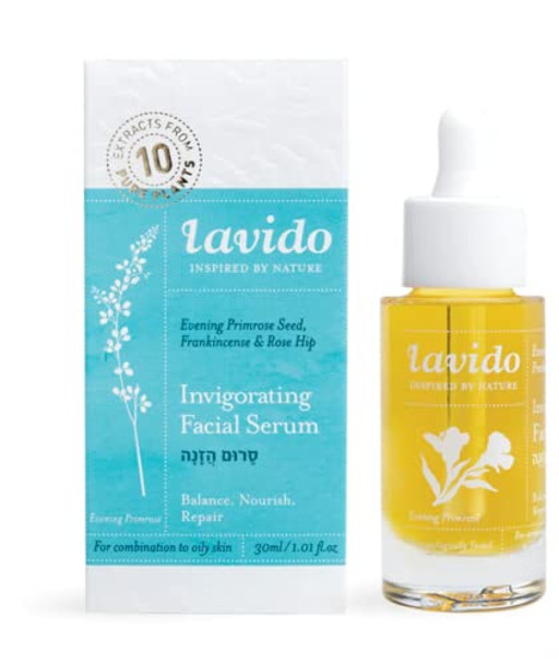 Lavido - Natural Invigorating Facial Serum Clean Non-Toxic Skincare (1.01 Fl Oz 30 Ml)