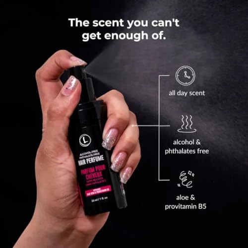 Love Ur Curls Hair Perfume Mist Spray Signature Scent Fragrance Notes Of Vanilla Musk Warm Amber Fruity Peach Blend Refresh Hair For All Hair Types Vegan And Alcohol